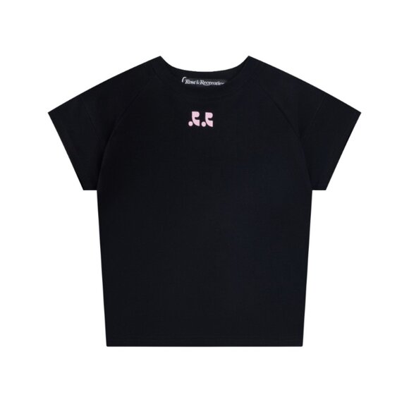 Digital Printed Black Short-Sleeved T-Shirt Rest&Recreation - Picture 1 of 8